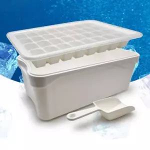 얼음틀 트레이 사각 32구 보관통 냉동실 심플