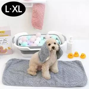 고품질 패리스독 슈퍼드라이 펫 타월 (블루) (L.XL) (애완용품) 강아...