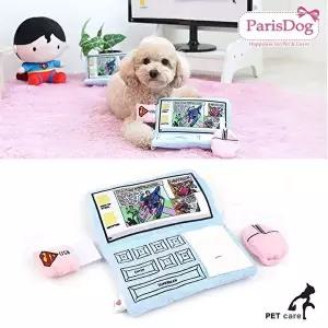 고품질 패리스독 슈퍼맨 컴퓨터 플레잉토이 (블루) 애견훈련 애견 애견용품 애완용품 WFIYT8X