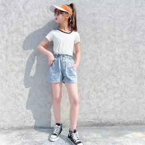 [보리보리/재한 주니어]재한 초등학생 데님 청 반바지