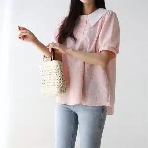 빅사이즈 206 더블버튼카라블라우스 DWBG975