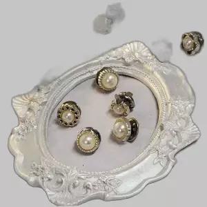 진주브로치 장식뱃지 옷핀브롯치 화이트진주 10p