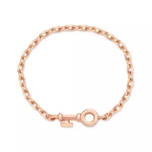 18K 라운드 열쇠 열송이 체인실반지 SRS37426