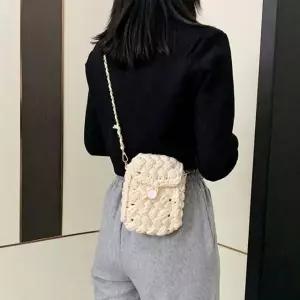 핸드폰 가방 뜨개 네트백 DIY