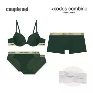 매장정품 베이직 딥그린(몰드브라팬티2드로즈) 커플속옷세트 (CEWBRBPDR961DGR) 240671