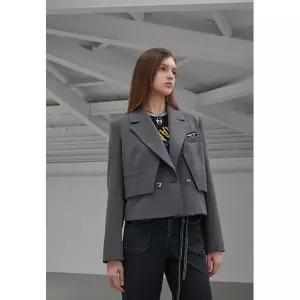 [롯데백화점]에고이스트 투웨이 착용 숏 자켓 (EQ3WJ864)