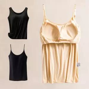 데일리 편한 여성 속옷 인견 노와이어 브라캡나시 일체형 런닝 나시티 스판 수면 브라 kazib-0005