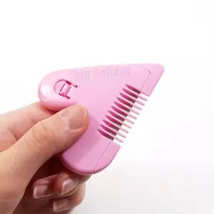 2개묶음 비키니 헤어 커트 컷팅 러브 빗 졸리 언더헤어 커트 커팅 빗 브러시 브라질리언 왁싱 면도칼 제모