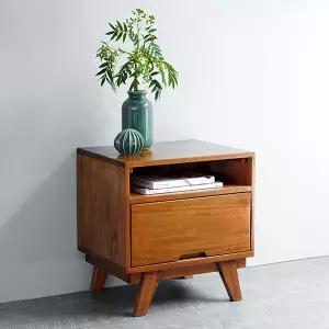 2/6~9 커피쿠폰 증정 클레이 원목 2단 거실 침대 협탁