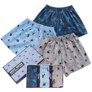 [기타]국산 베이직 5002 순면 트렁크 팬티 3종 주니어용