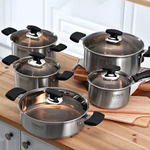 키친아트 인덕션겸용 아인스 스텐냄비 5종