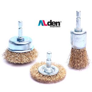 육각 드릴 브러쉬 3종 세트 컵 평 엔드 베이비 철 솔 T형 드릴용 와이어 브러시 미니 컵형 평형 베이비 셋트