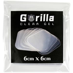 고릴라 접착 흔적없는 매직 실리콘 테이프 양면 스티커형 6X6cm 20장+7.5X7.5cm 5장 고릴라 클리어 겔