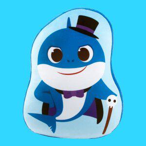 [누리토이]핑크퐁 아기상어 할로윈 라인프린트쿠션-아빠상어