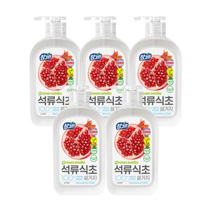 참그린 석류식초설거지 주방세제 용기, 470g, 5개