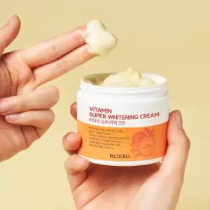 리코셀 비타민 10종 미백 수분 크림 100g 2개 미백 주름개선 톤업 탄력 영양