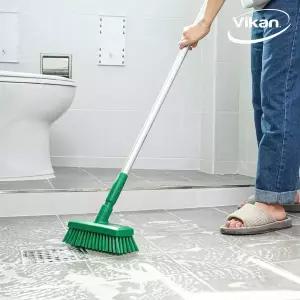 [바이칸] 스탠드 욕실바닥 화장실 청소솔(헤드분리가능) 840mm