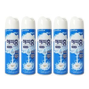 해피홈 수성 무향 에어졸 500ml x 5개 살충제 모기약