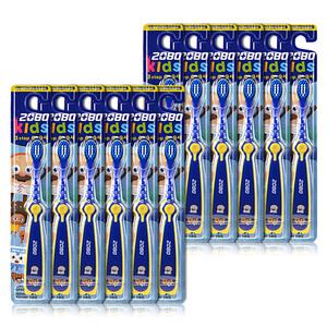 2080 키즈 칫솔 3단계 브레드이발소 남아 12개 (6-9세)