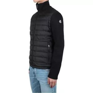 [몽클레르] 25FW 패치로고 트리콧 니트 패딩자켓 (9B50700 A9341 999)