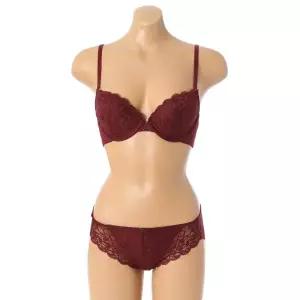 [롯데백화점]엘르이너웨어 플라워레이스와인브라팬티EBWBRBP871WN