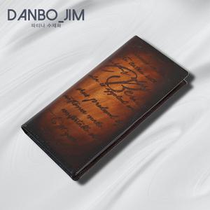 단보짐 파티나 남성 명품 수제 가죽 장지갑 주문제작 선물하기 좋은 특별한 지갑