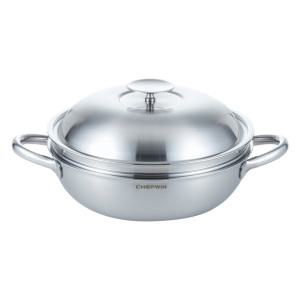 쉐프윈 316 스텐 통5중 파티웍(뚜껑,스티머포함), 28cm, 1개