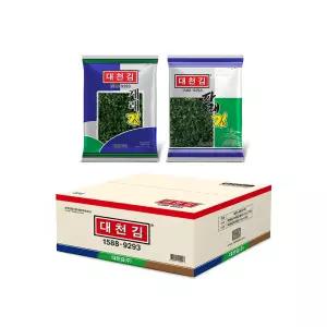 [본사직영몰] 대천김 재래김 15봉 + 파래김 15봉 혼합(30봉 x 1박스)/전장김/조미김/구운김
