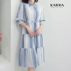 KARRA (88까지)코튼스트라이프스트링원피스_KB3MOP116M