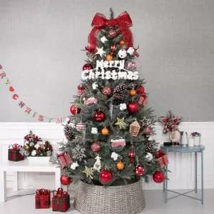 [텐바이텐]크리스마스 트리 나무 장식 풀세트 목화별설정 180cm 양면