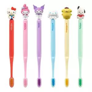 산리오 피규어 칫솔 시나모롤 마이멜로디 쿠로미 헬로키티 포차코 키즈 어린이 성인겸용 칫솔 5ea세트