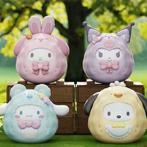 산리오 애니멀 코스튬 오뚝이 피규어 장식품 오뚜기 굿즈 인테리어 포차코 쿠로미 마이멜로디 시나모롤 4종