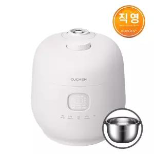 쿠첸 브레인 풀스테인리스 듀얼프레셔 10인 IH압력밥솥 블라썸화이트 CRH-TWS1010BW