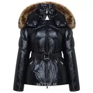 [MONCLER]몽클레어 레이트 여성 벨티드 퍼 후드 패딩 LAITUE