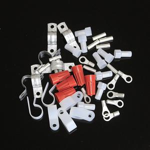 커넥터 스틸 새들 슬리브 접속자 케이블타이 압착단자 클램프 전선연결 절연테이프 전기 단자 와이어 재료