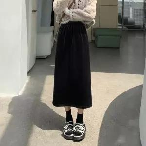 [오노마] ONM 여성 밴딩 치마 기모안감 데일리 골지 스커트 (S11882081)