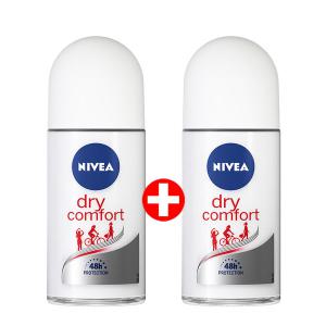 니베아 데오드란트 롤온 드라이 컴포트 50ml X 2개 임박특가 / 땀 냄새 억제 은은한 바디 향수 데오도란트