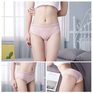 편안한 여성 여자 학생 데일리 요일 골지 면팬티