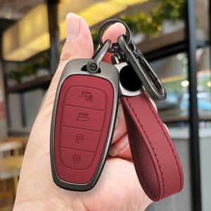 쏘나타 DN8 차 키 케이스 키홀더 스마트키 가죽 커버 K-05