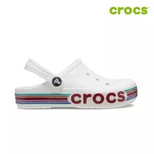 [크록스 정품] 바야밴드 레인보우 글리터 클로그 키즈 아동샌들 209730-100