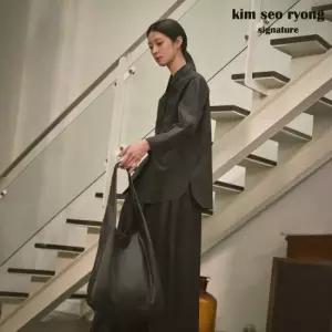 김서룡 시그니처이태리 NAPPA 램스킨 빅토트백