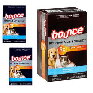 바운스 펫 반려동물 털 제거 드라이시트 건조기 섬유유연제 210매