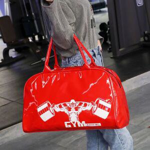 남자 유광 크로스백 에나멜 운동가방 헬스가방