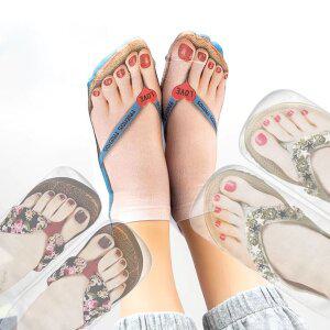 [기타]킹받는 양말 쪼리 프린팅 쓸모없는 신박한 선물 쓸데없는 재미있는 웃긴 우정템 커플템