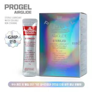GMP인증 (PROGEL) 프로젤 에어글라이드 20p 윤활제 멸균젤 수용성 러브 마사지젤 병원의료용