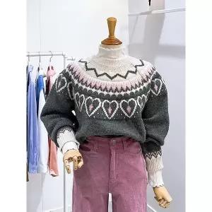 갤러리아 [레코브]하트배색 니트 풀오버(LC31E1KN903X)