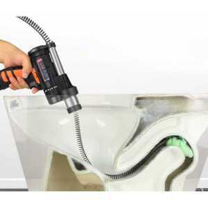 배관 청소기 전동 스프링 변기 하수관 막힘 관통기 1세대 12v 1.5m