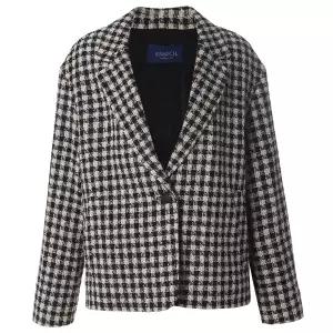 [롯데백화점]안지크 박시체크원버튼자켓 AI3JK5120
