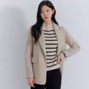 [지센] (2컬러) Z-셀렉션 핸드메이드 벨티드 테일러드 자켓 LFJKOA01