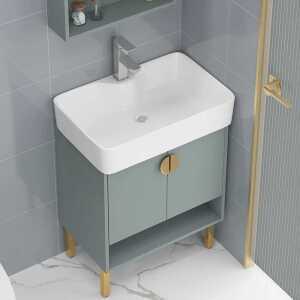 수납 일체형 세면기 소형 미니 하부장 도어 세면대